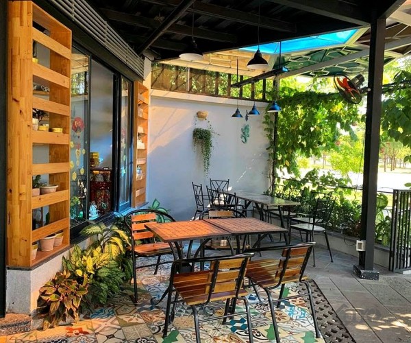 Thiết kế thi công quán cafe không gian mở